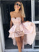 Sheath Sweetheart Pink Lace Homecoming Dress,Short Prom Dresses,BDY0323