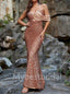 Elegant Sweetheart One-shoulder Mermaid Prom Dresses , PDS0409