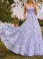Elegant Square Sleeveless A-line Prom Dresses,PDS0987