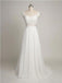 Backless See Through Cap Sleeve Lace Simple Cheap Beach Wedding Dresses, WDY0191