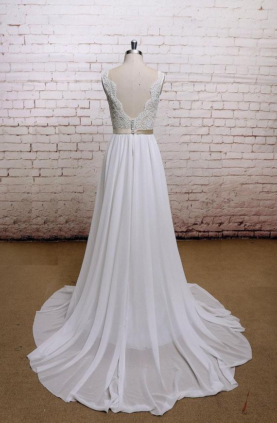 Elegant Vantage Cap Sleeve Mermaid Style Open Back Lace Wedding Party Dresses, WDY0136