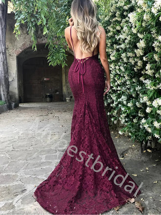 Sexy V-neck Sleeveless Mermaid Prom Dresses,PDS0768