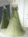 Elegant Sweetheart Off shoulder A-line Prom Dresses,PDS0809