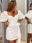 Elegant V-neck Short sleeves Homecoming Dresses, HDS0088