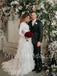 Elegant Long sleeves A-line tulle Wedding Dresses, WDY0278