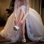 Charming Popular Long Sleeve Lace See Through Wedding Party Dresses, WDY0114