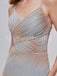Sexy V-neck Spaghetti straps Side slit Mermaid Prom Dresses,PDS0516