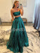 Sexy Two pieces Sleeveless A-line Prom Dresses, PDS0505