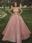 Popular One Shoulder A-line Long Prom Dresses Online, PDS0170