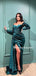 Sexy Sweetheart Mermaid Velvet Simple Long Prom Dresses, PDS0225