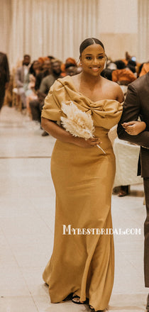 Sexy Off-shoudler Mermaid Long Bridesmaid Dresses Online, BDS0156