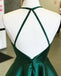 Sexy Emerald Green Backless Simple Short Cheap Homecoming Dresses Under 100,BDY0350