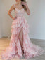 Elegant Sweetheart Side slit A-line Prom Dresses,PDS0955