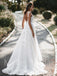 Elegant Sweetheart Cap-sleeves A-line Lace applique Wedding Dresses,WDY0323