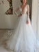 Sexy V-neck Long sleeves Mermaid Lace applique Wedding Dresses,WDY0333