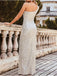 Elegant One shoulder Side slit Sheath Prom Dresses,PDS0857