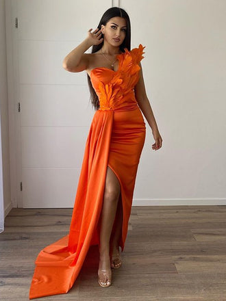 Popular Sweetheart Mermaid Side Slit Long Prom Dresses Online, PDS0171