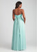 Sweetheart Lace & Tulle Green A-line Bridesmaid Dresses With Belt ,WGY0196