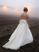 Sexy Backless Cap Sleeve V Neck A-line Chiffon Beach Wedding Dresses Online, WDY0220