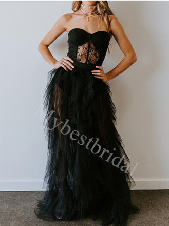 Sexy Sweetheart Sleeveless Simple A-line Prom Dresses,PDS0814