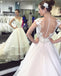 Lace Cap Sleeves See Through Organza Skirt A-line Wedding Dresses Online, WDY0236