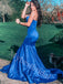 Elegant Sweetheart Sleeveless Mermaid Prom Dresses,PDS0924