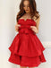 Elegant Red Simple Cheap Short Homecoming Dresses Online,BDY0268