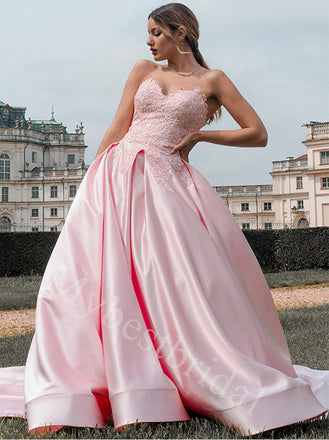Elegant Sweetheart Sleeveless A-line Prom Dresses,PDS0923