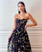 Lovely Straight A-line Tulle Appliques Simple Long Prom Dresses, PDS0237