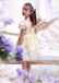 Cute Beaded Ivory Lace Flower Girl Dresses With Handmade Flowers ,Cheap Flower Girl Dresses ,FGY0168