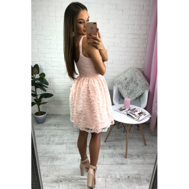 Short Cheap Simple V Neck Blush Pink Lace Homecoming Dresses 2018, BDY0365
