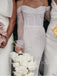 Simple Sweetheart Off-shoulder Mermaid Wedding Dresses, WDY0225