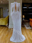 Sexy Long sleeves Pleats Mermaid Simple Prom Dresses,PDS0743