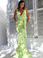 Simple Halter Mermaid Sleeveless Long Prom Dresses Online, PDS0163