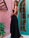 A-line Scoop Neck Lace Up Silk-like Satin Short Long Back Newest Prom Dresses,,PDY0101