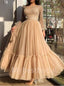 Elegant Long sleeves A-line Prom Dresses , PDS0378