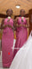 Newest Halter Mismatched Mermaid Long Bridesmaid Dresses Online, BDS0159