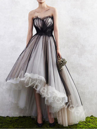 Sexy Sweetheart Sleeveless High low A-line Prom Dresses,PDS0767