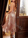 Elegant V-neck Spaghetti straps A-line Prom Dresses,PDS0891