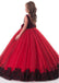 Attractive  Tulle & Lace Scoop Full Length Ball Gown Flower Girl Dresses With Lace Appliques & Beadings,FGY0172