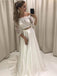Cheap Long Sleeves Sexy Two Pieces Wedding Dresses Online, WDY0201