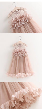 Pink Tutu Flower Dress For Birthdays, Princess Party, Flower Girl, Photo Shoots,FGY0151