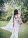 Simple Sweetheart Long sleeves Mermaid Wedding Dresses, WDY0226