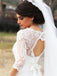 Elegant Long sleeves Mermaid Lace applique Wedding Dresses, WDY0302