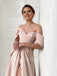 Elegant Sweetheart Off-shoulder Side slit A-line Prom Dresses , PDS0355