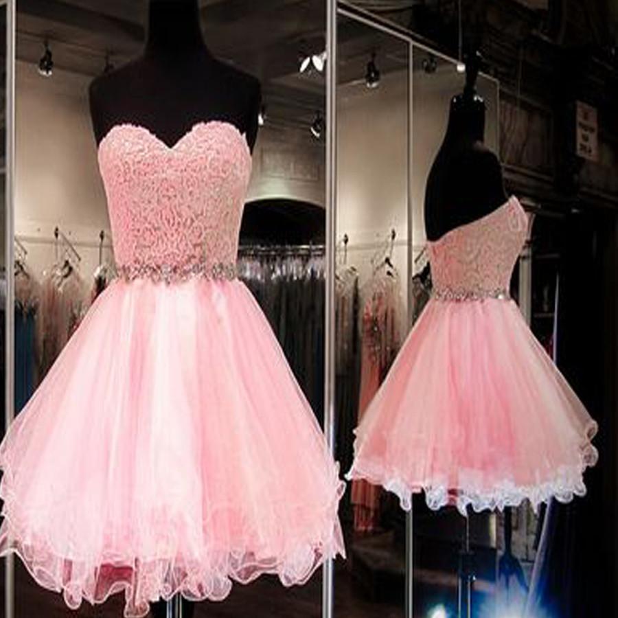 Blush pink strapless sweetheart mini simple freshman lovely homecoming prom  dress,BDY0118