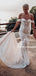 New Arrival Off-shoulder Mermaid Lace Beautiful Wedding Dresses. WDS0092