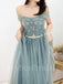 Elegant Off shouldr Sweetheart Sleeveless A-line Prom Dresses,PDS0586