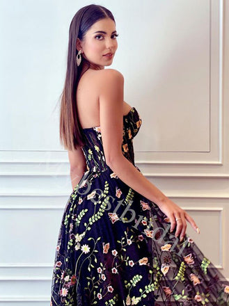 Elegant Sweetheart Sleeveless A-line Prom Dresses,PDS0918