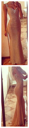 Long Mermaid Sequin Prom Dresses,Cheap Popular Sexy Prom Dresses, BG0011